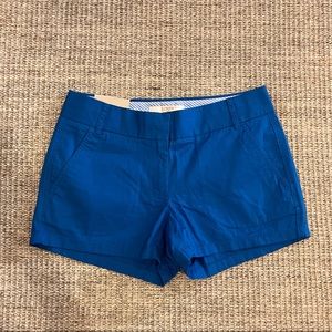 SALE!! NWT J Crew Blue Chino City Fit 3” Shorts. Size: 0.